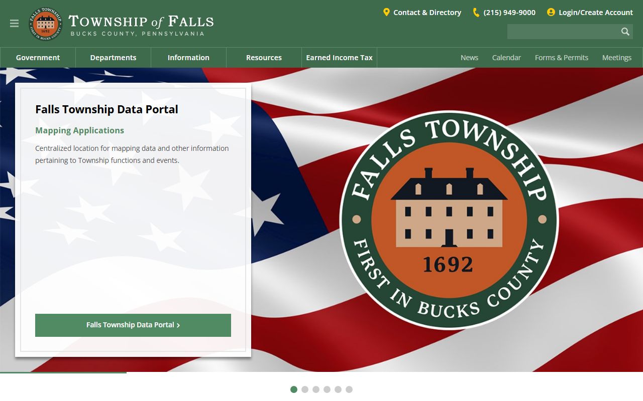 Falls Township Police website for Levittown police blotter and incident records