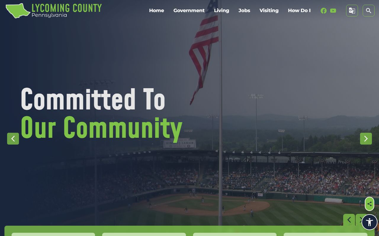 Lycoming County Sheriff Office website for police blotter records and warrant information