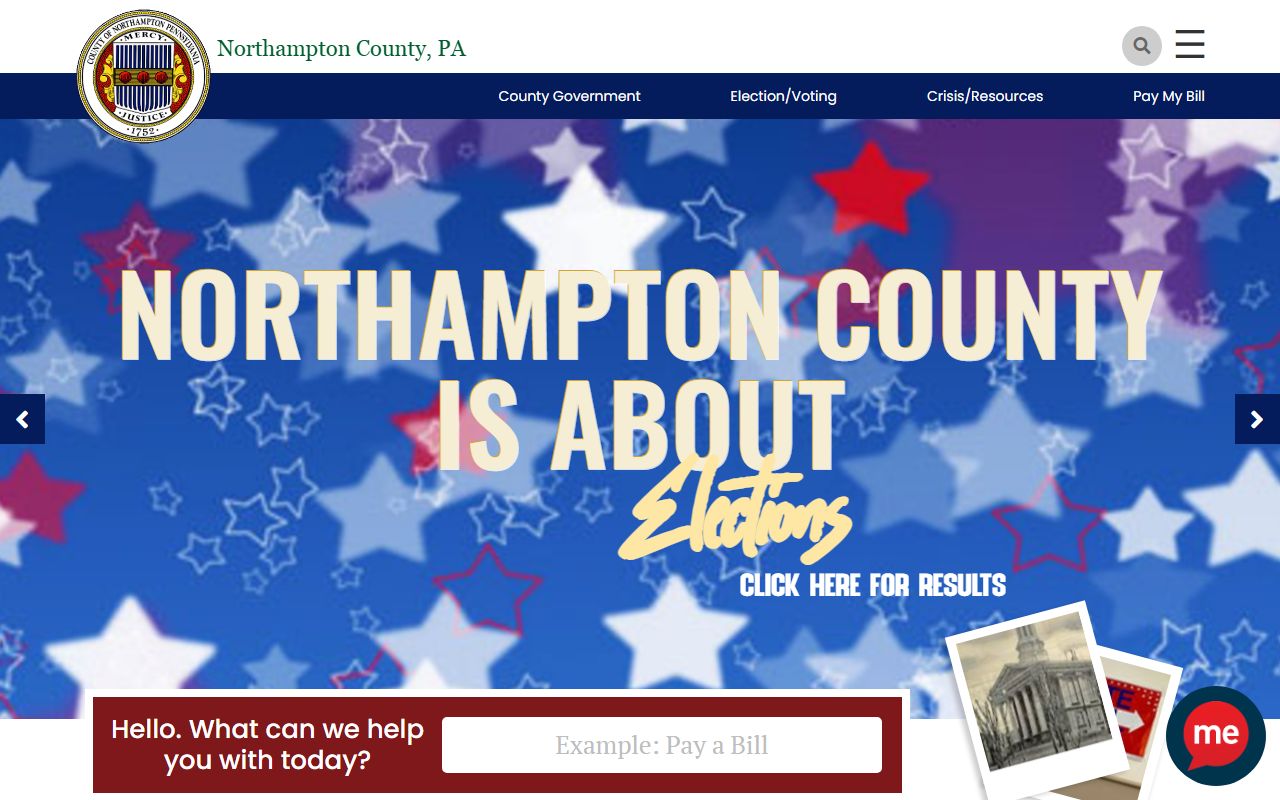 Northampton County official website for police blotter records and Sheriff's Office information